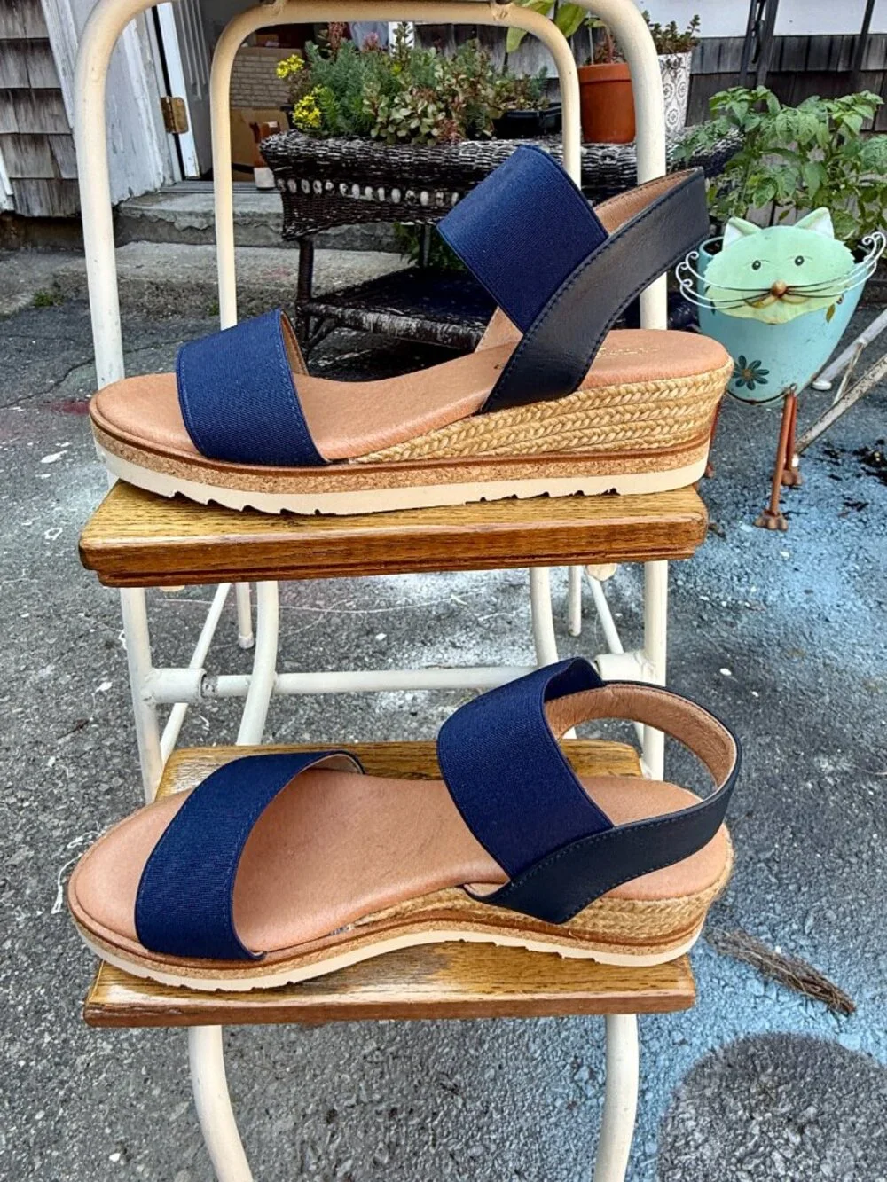 Andre Assous Neveah Espadrille Wedge Sandal (size US 7.5/EU 38)